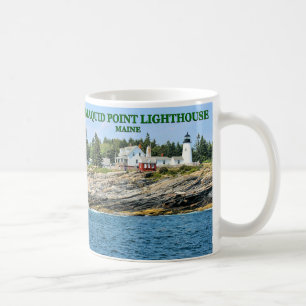 Café Faro del punto de Pemaquid, taza de Maine