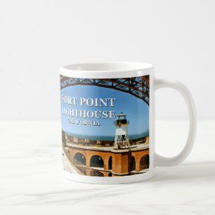 Café Faro del punto del fuerte, taza de California