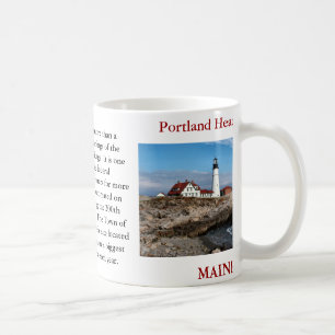 Café Faro principal de Portland, taza de Maine