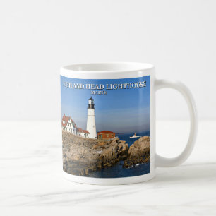 Café Faro principal de Portland, taza de Maine