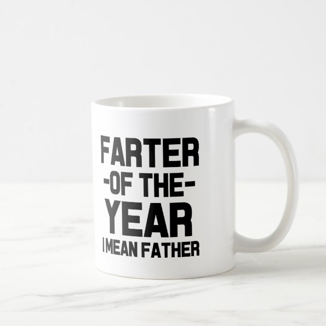 Café Farter de la taza divertida del papá del año (Derecha)
