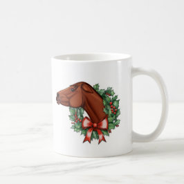 Café ¡Feliz Navidad de parte de una yegua! Taza de caba