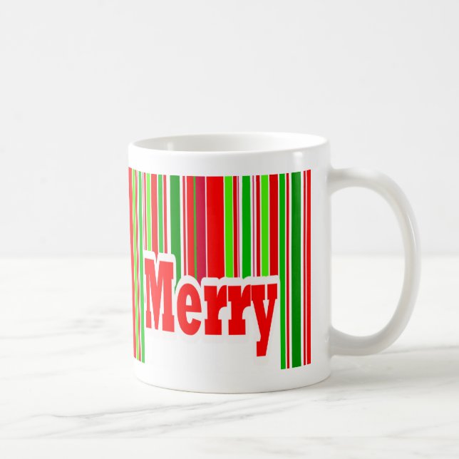 Café FELIZ taza de la raya feliz (Derecha)