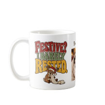 ¿Festivo? Casi No Descansé Taza Personalizada de N