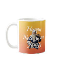 Fiesta de año nuevo en taza