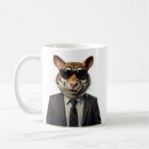 Café figura animal en una taza de baño