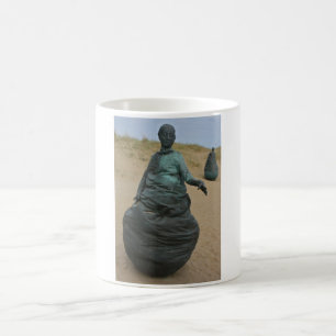Café Figura esculturas en taza del sur de los escudos