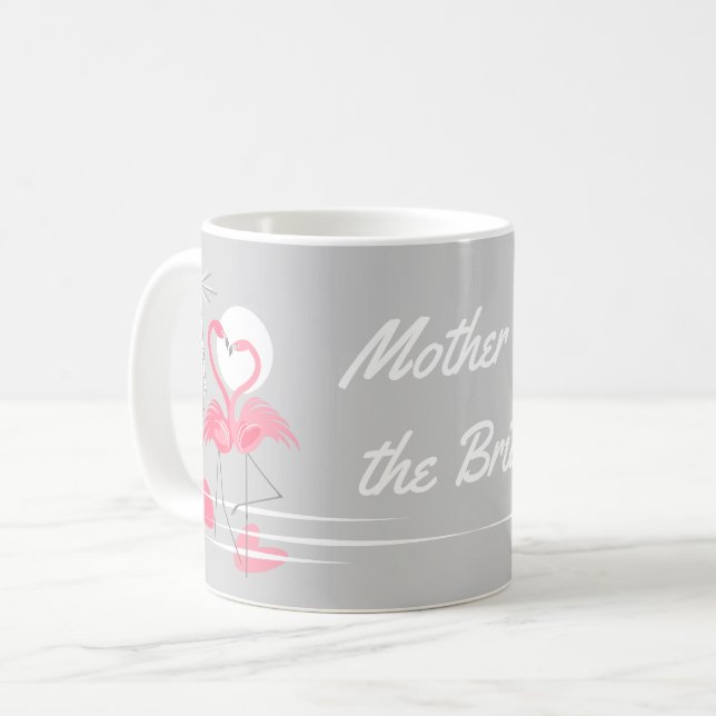 Café Flamingo Amor Madre de la taza de novia (Anverso izquierdo)