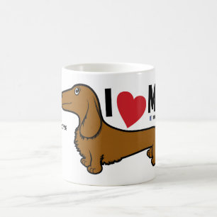 Café FLDR "amo mi" taza roja del carácter de la LH