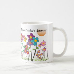 Café Flores artsy de la taza auxiliar del profesor