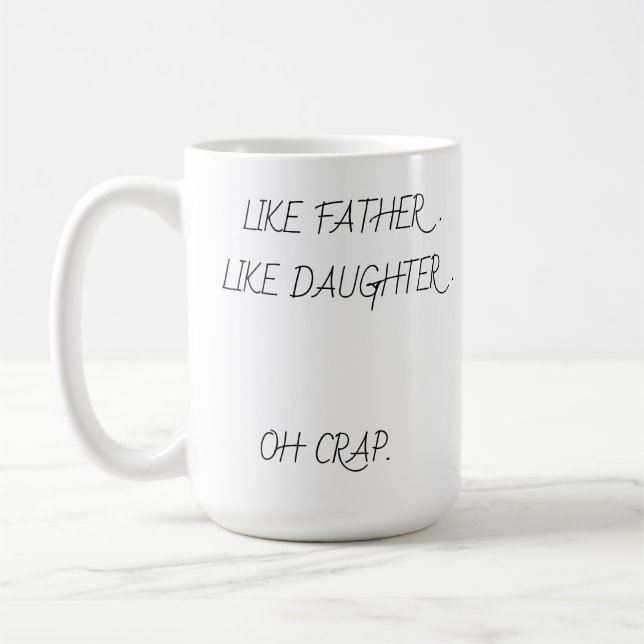 Café Foto de un padre con sus hijas en una taza de (Izquierda)