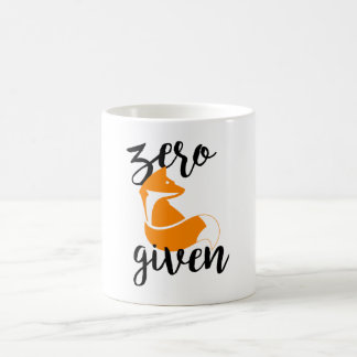 Café Fox cero dado - blanco taza de la obra clásica de