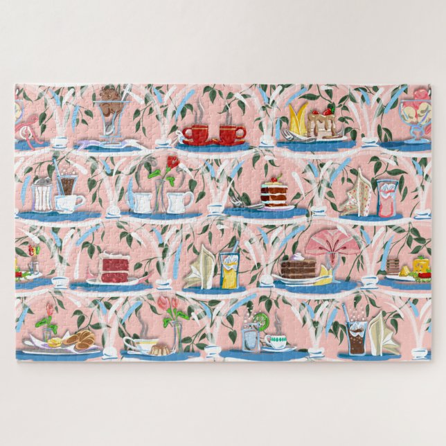 Café francés - Bon Appétit Jigsaw Puzzle (Horizontal)