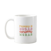 Frase de la mujer empoderada Proverbios 31 en taza