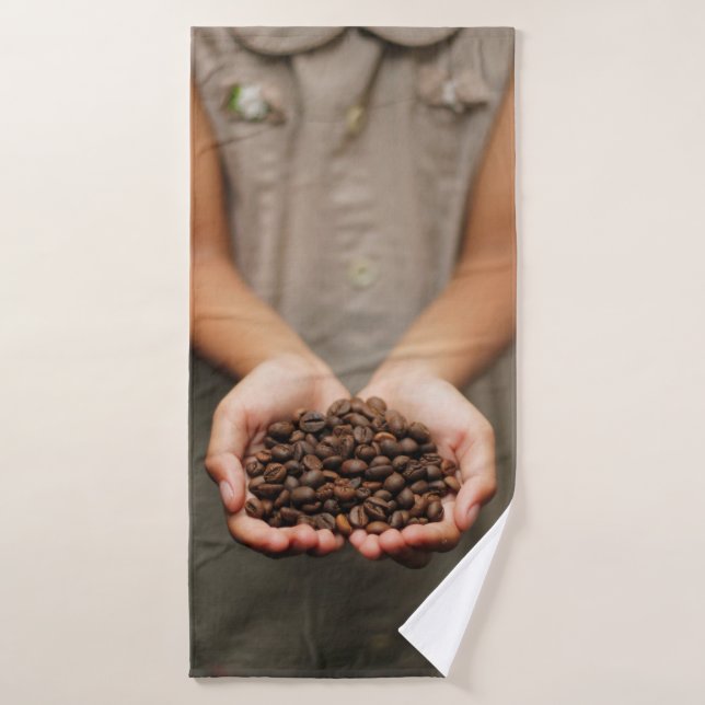 Café frijol aroma tostado (Toalla de baño)