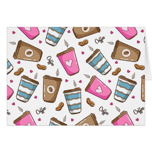 Café, Frijoles para café, corazón, amante del café (Anverso (Horizontal))