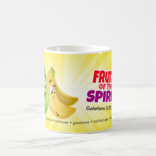 Café Fruta de la taza del dibujo animado del alcohol