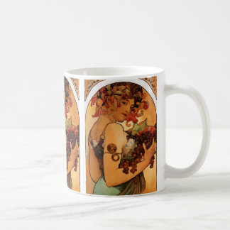 Café "Fruta" por la taza de Alfonso Mucha