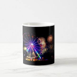 Café Fuegos artificiales y taza de las norias