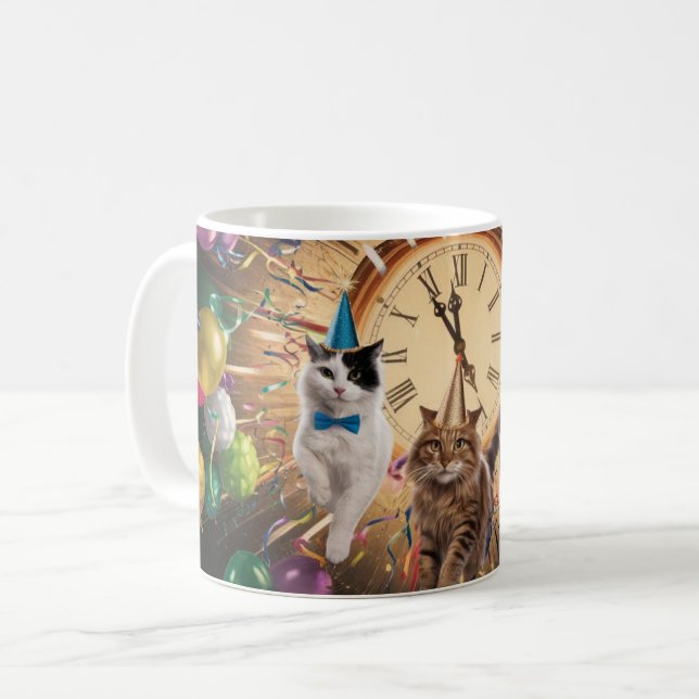 Café Fuera de la caja de regalos, taza de gatos - Sorpr (Anverso izquierdo)