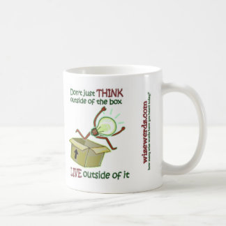 Café Fuera de la taza de la caja - luz