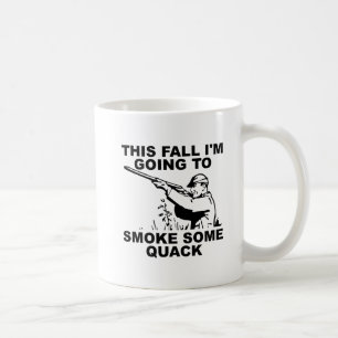 Café Fuma Algo de Cuac Taza Divertida