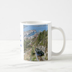 Café Funicular en la taza de Bergen