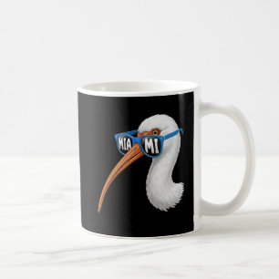 Café Gafas de sol Ibis blancas de Miami Taza de pájaro