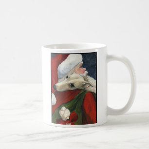 Café Galgo y taza del navidad de Santa