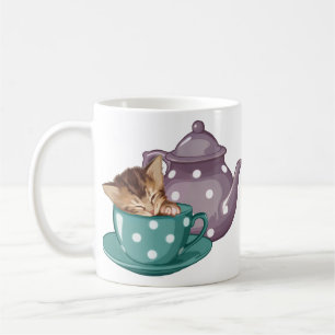 Café Gatito de la taza de té