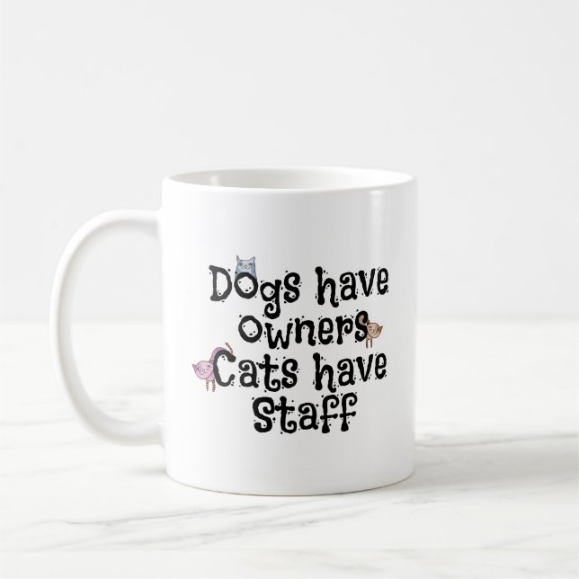Café Gato de Snarky que dice la taza (Izquierda)