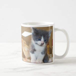 Café Gato del monstruo - gatito con la taza de los