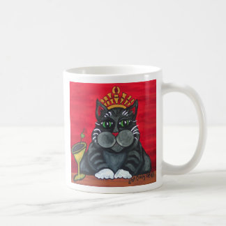 Café Gato gordo con la taza de Martini