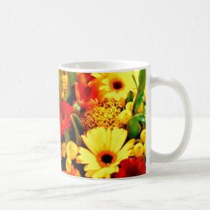 Café ♪☼✿Gerbera Daisies Impactantes Taza de Cerveza✿☼♪