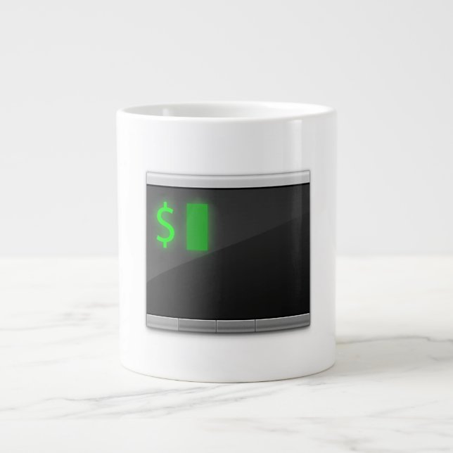 Café Gigante 20 taza enorme del logotipo de la onza iTerm2 (Frente)