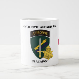 Café Gigante 450TH TAZA del JUMBO del BATALLÓN de los ASUNTOS