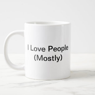 Café Gigante Amo la taza de la gente (sobre todo) (20oz)