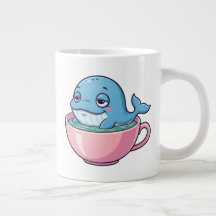 Ballena pura en una taza de té