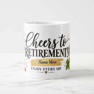 Café Gigante Brindis Personalizados para Taza de Jubilación Esp