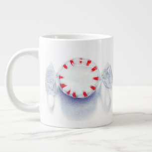 Café Gigante CARAMELO DE MENTA Taza Grande Blanca