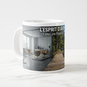 Café Gigante De oficina a naturaleza taza