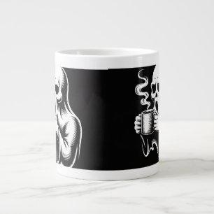 Café Gigante Diseño de Arte para Taza de Fantasma – Halloween E