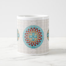 Diseño inspirado canilla de la taza de la turquesa