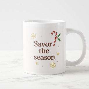 Café Gigante Disfruta la Temporada Taza de Navidad de Bastón