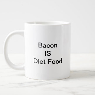 Café Gigante El tocino ES la taza de la comida de la dieta