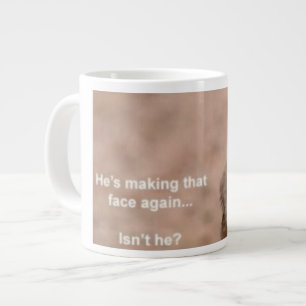 Café Gigante ¿Esa Cara De Nuevo? Taza Jumbo