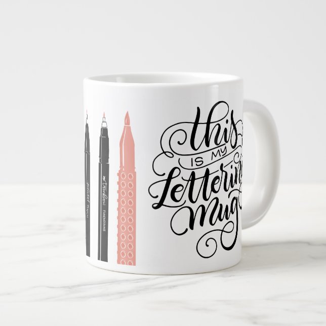 Café Gigante Esta es mi taza de letras - Plumas de broche (Derecha)