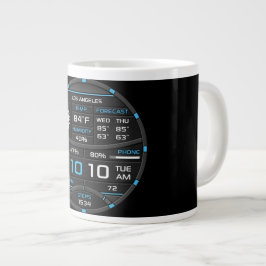 Café Gigante Estética de configuración de jugador Taza digital