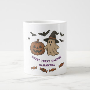 Café Gigante Fantasmosa taza de Halloween - Boos, batas y trata