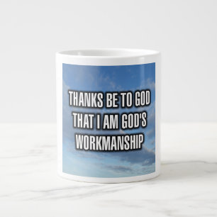 Café Gigante Gracias sea a Dios que soy la taza de trabajo de D